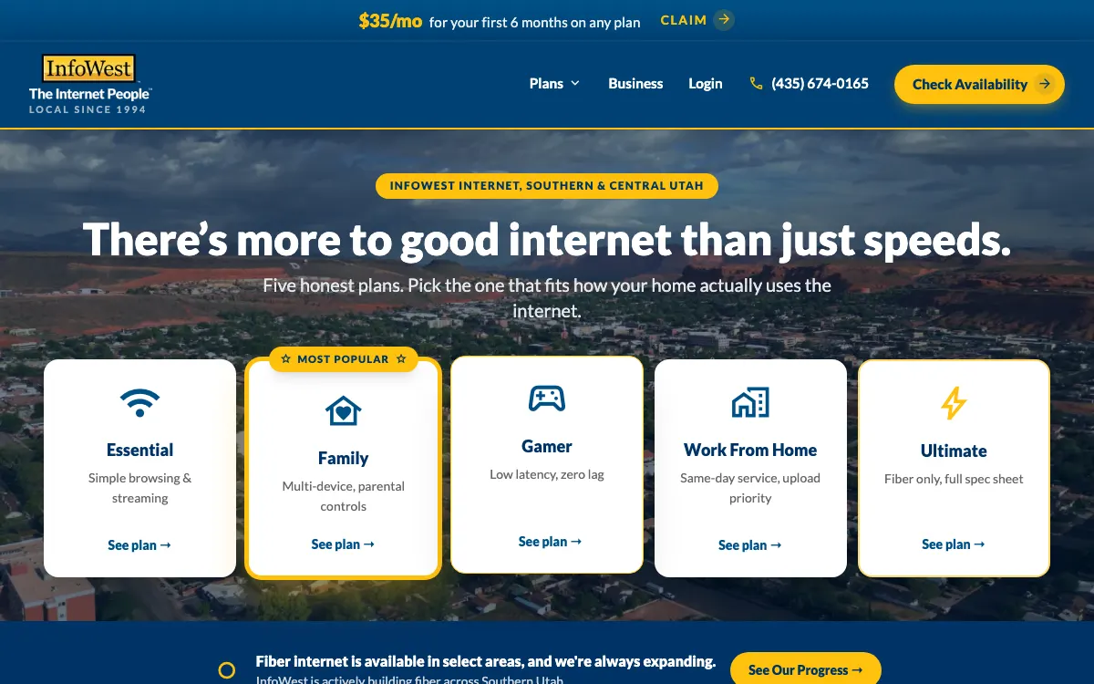 InfoWest home page